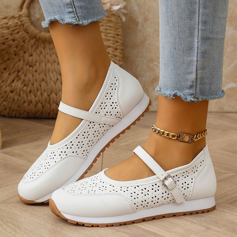 🔥Last Day Promotion 50% OFF - Women's Breathable Leather Orthopaedic Casual Shoes