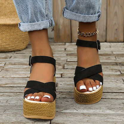 🔥Last Day Promotion 50% OFF - Women's Slope Heel Thick Bottom Orthopaedic Sandals