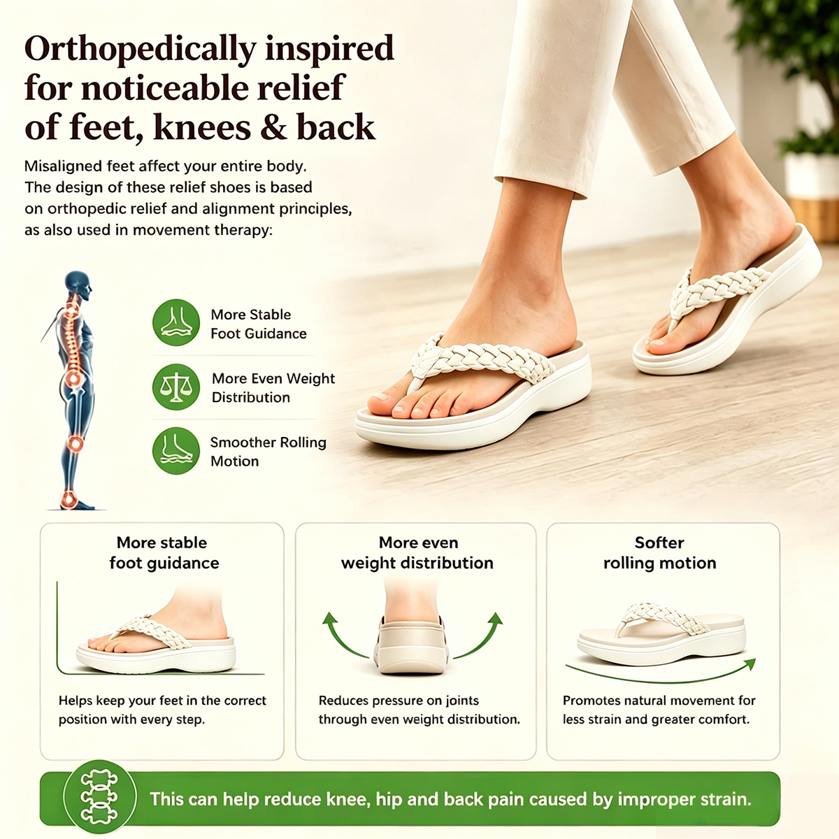 Bstore® 50% OFF - 50% OFF - Women's Braided Platform Flip-Flops