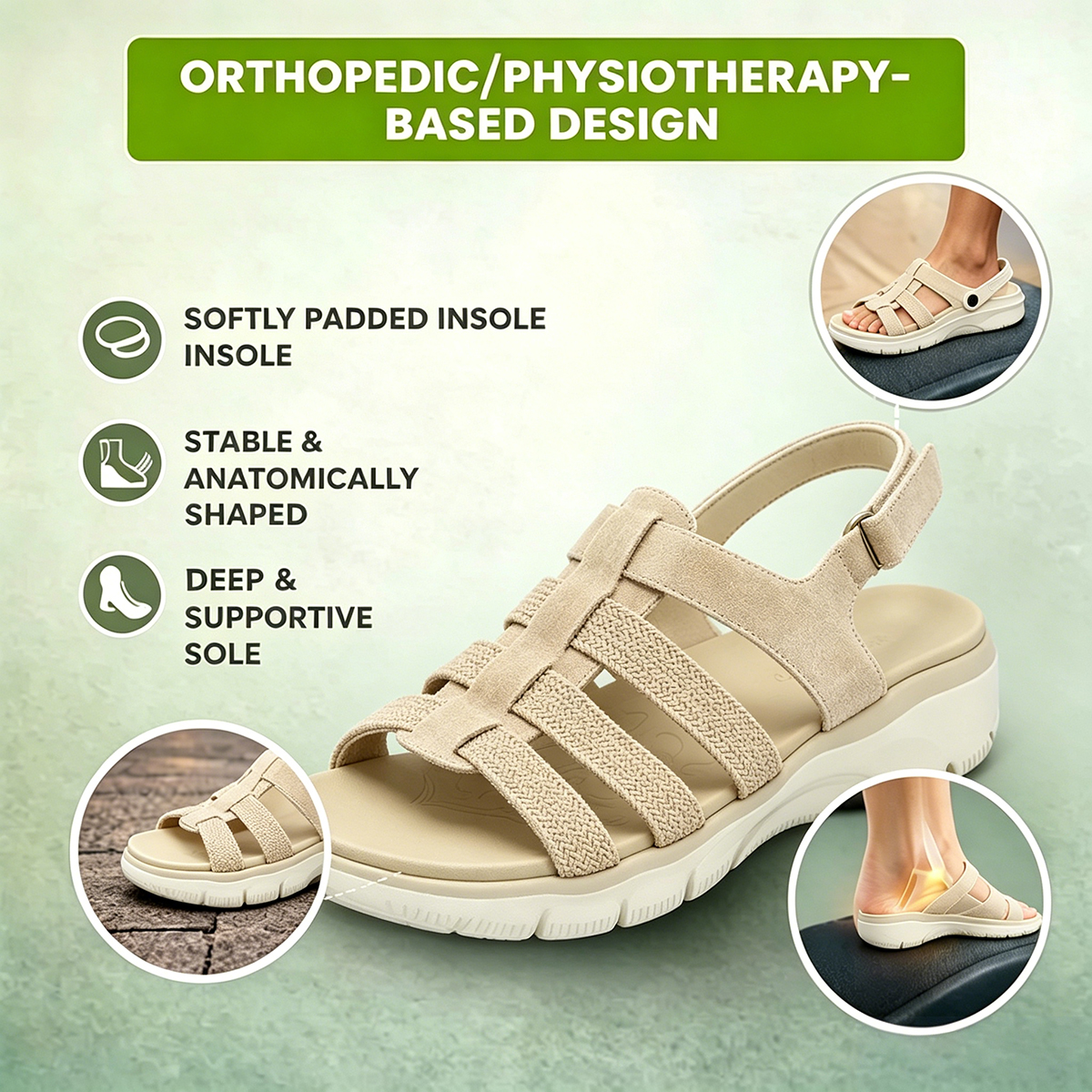 Bstore® - 50% OFF -  Women's Comfortable Wedge Orthopaedic Sandals