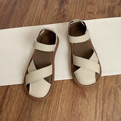 Women's Cross-strap Hollow Breathable Velcro Sandals
