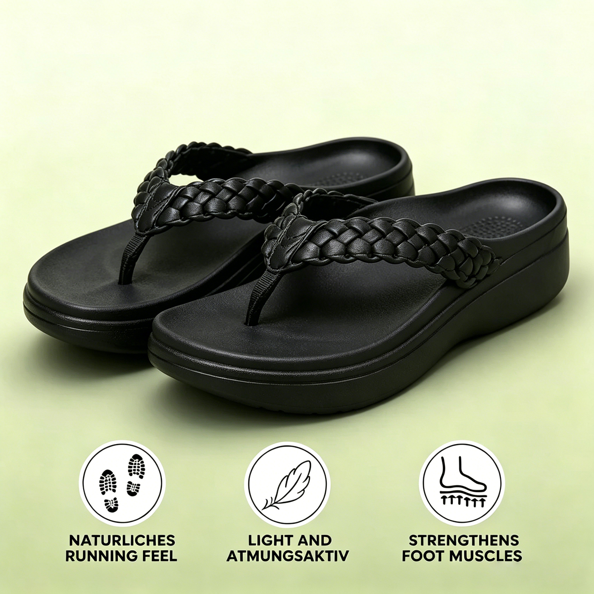 Bstore® 50% OFF - 50% OFF - Women's Braided Platform Flip-Flops