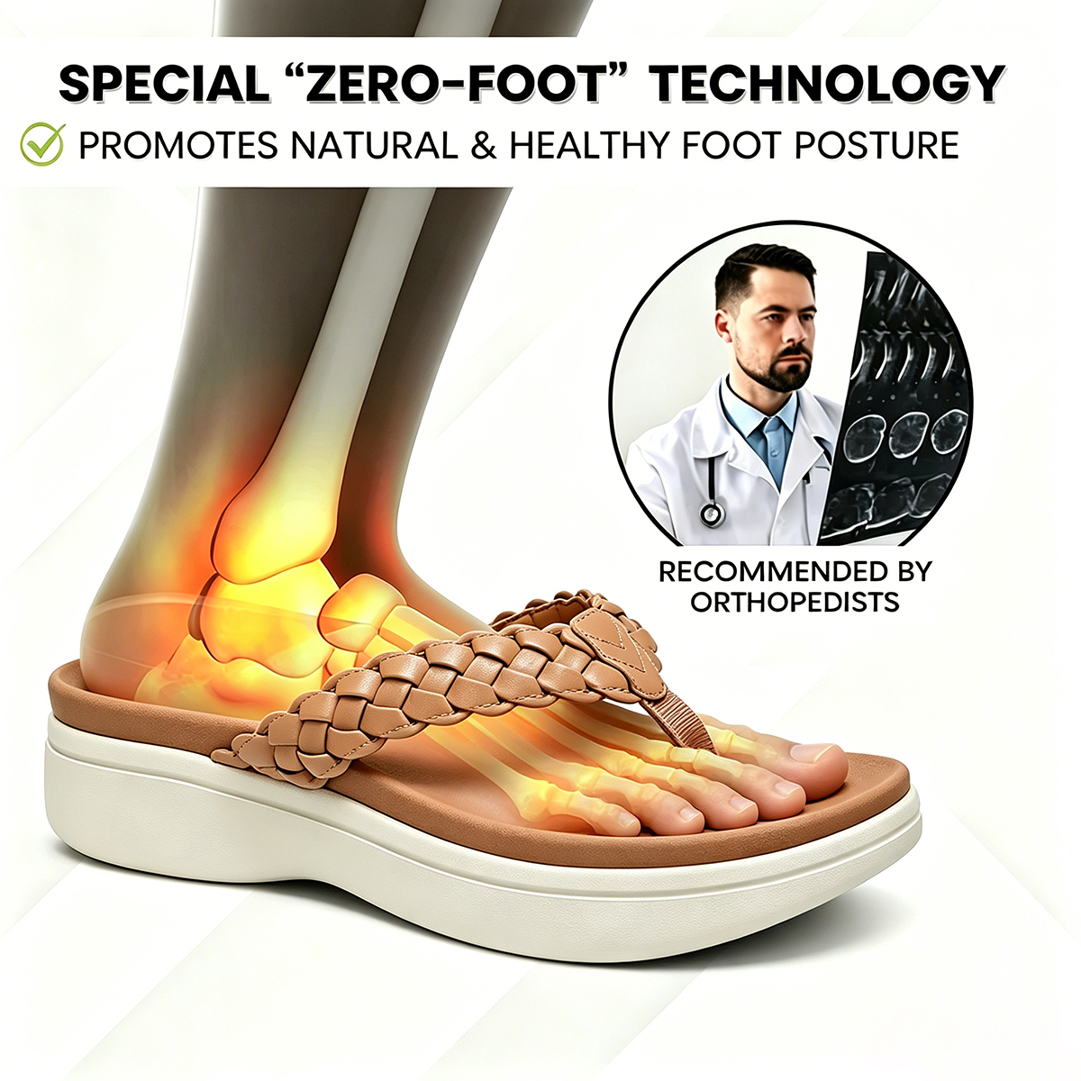 Bstore® 50% OFF - 50% OFF - Women's Braided Platform Flip-Flops