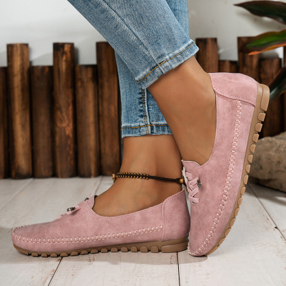 🔥Last Day Promotion 50% OFF - Women's Comfortable Soft Hand-Stitched Genuine Leather Loafers