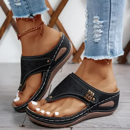 🔥Last Day Promotion 50% OFF - Women's Casual Slope Heel Orthopaedic Sandals