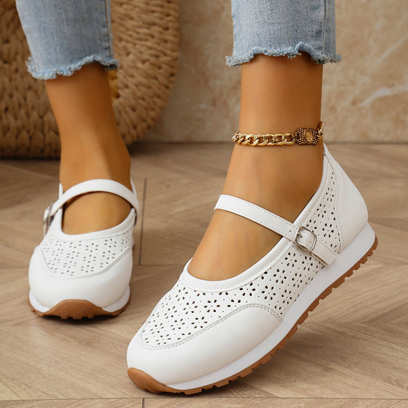 🔥Last Day Promotion 50% OFF - Women's Breathable Leather Orthopaedic Casual Shoes