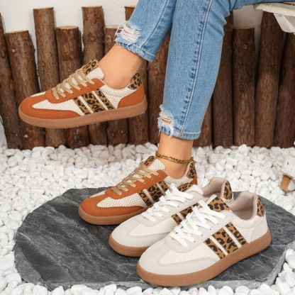 🔥Last Day Promotion 50% OFF - Women's Retro Leopard Print Women's Casual Sneakers