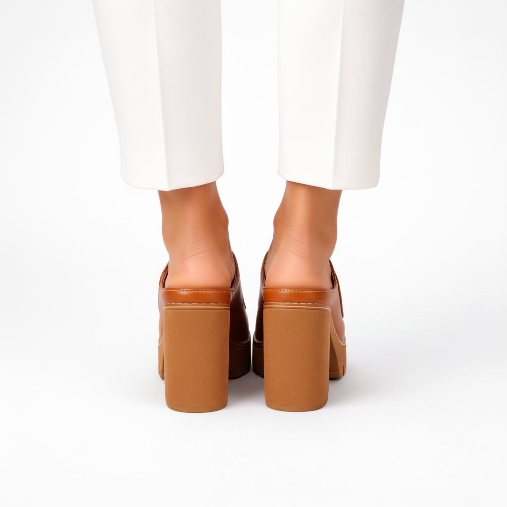 🔥Last Day Promotion 50% OFF - Women’s Platform Leather Orthopaedic Heels