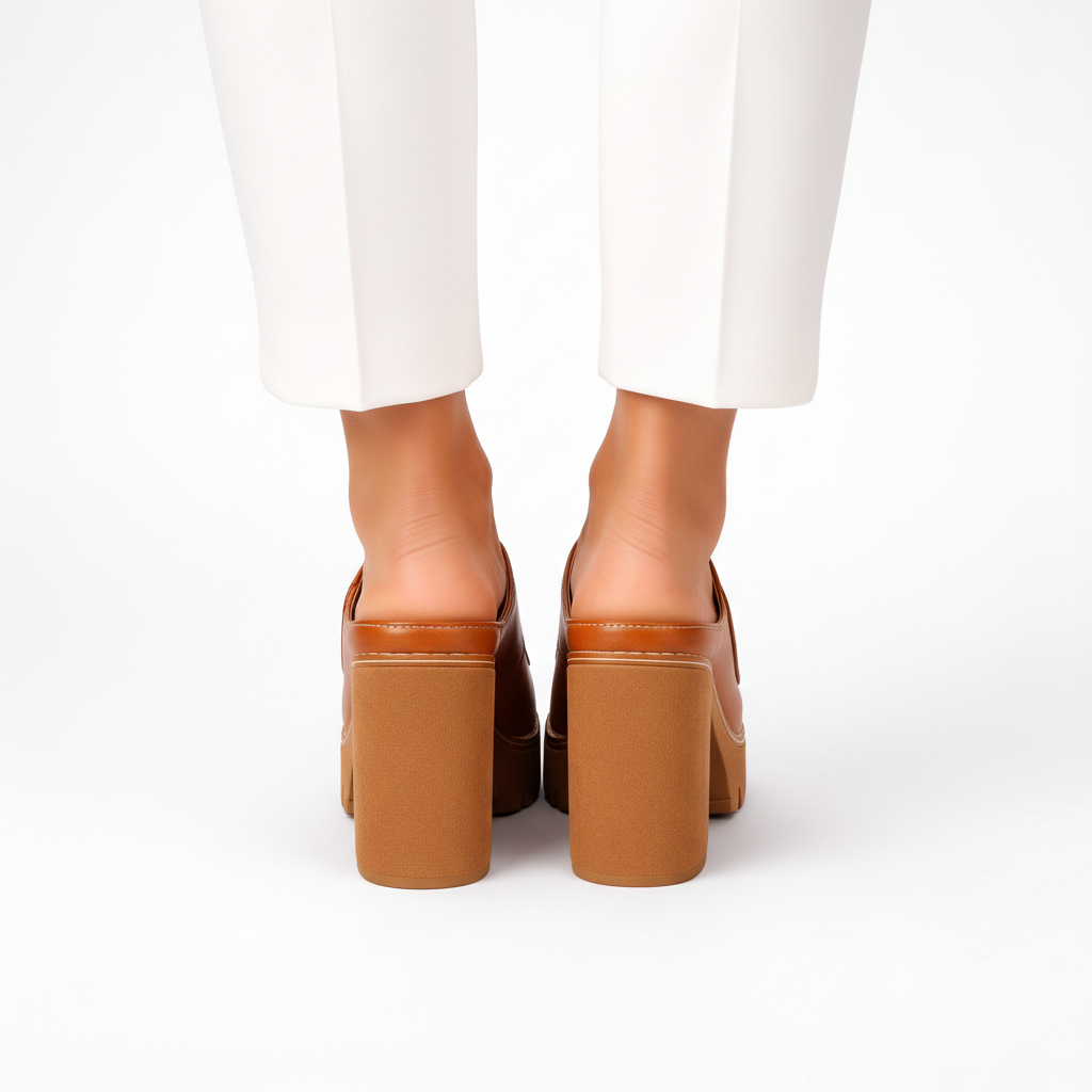 🔥Last Day Promotion 50% OFF - Women’s Platform Leather Orthopaedic Heels