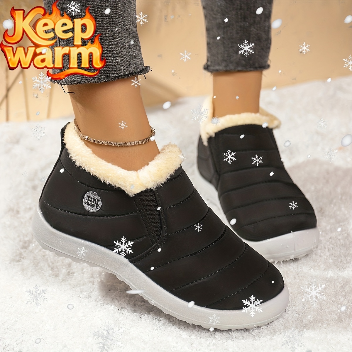 🔥Last Day Promotion 50% OFF - Women's Lightweight Winter Warm Ankle Boots