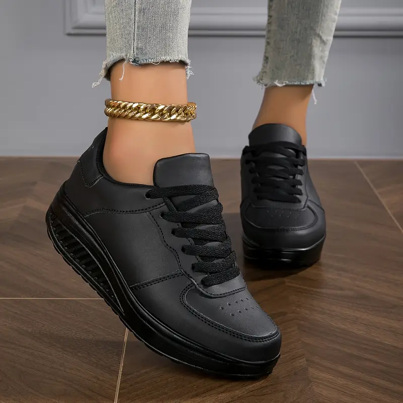 🔥Last Day Promotion 50% OFF - Women's Casual Fashion Breathable Platform Wedge Orthopaedic Sneakers