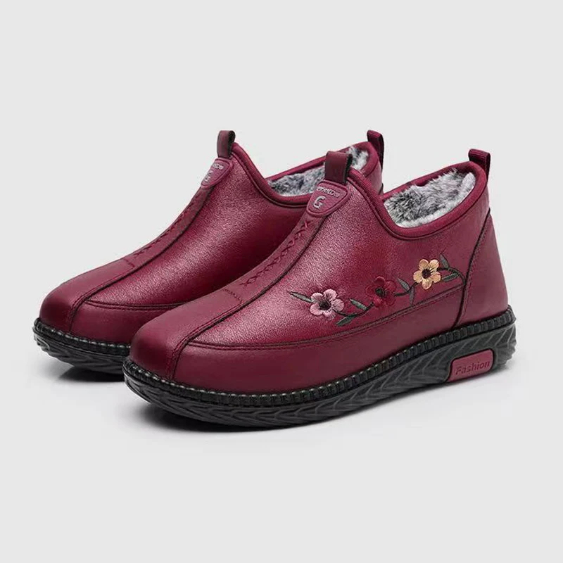 🔥Last Day Promotion 50% OFF - Women's Soft Leather Fleece-Lined Warm Casual Shoes