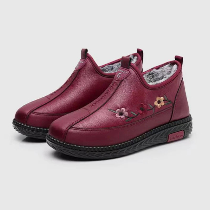 🔥Last Day Promotion 50% OFF - Women's Soft Leather Fleece-Lined Warm Casual Shoes