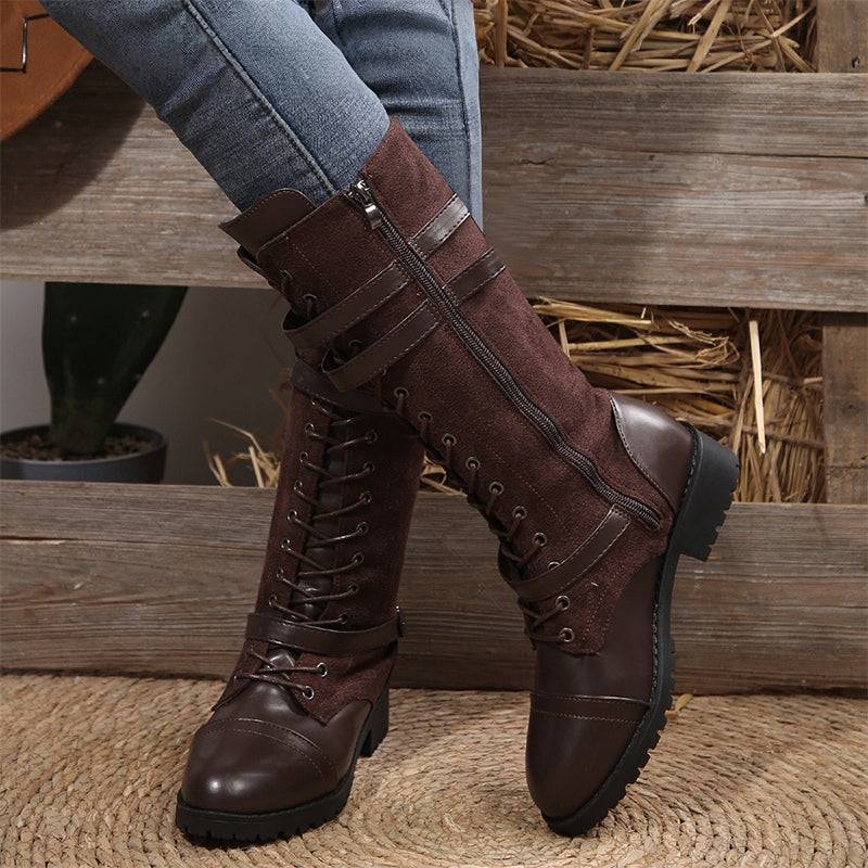 🔥Last Day Promotion 50% OFF - Women's Fashionable Zipper Leather Boots