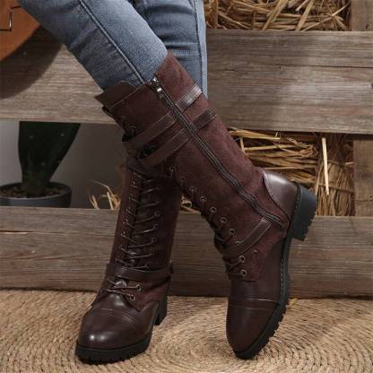 🔥Last Day Promotion 50% OFF - Women's Fashionable Zipper Leather Boots