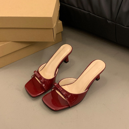 🔥Last Day Promotion 50% OFF - Women's Fashion Relief Foot Pain High Heel Leather Sandals