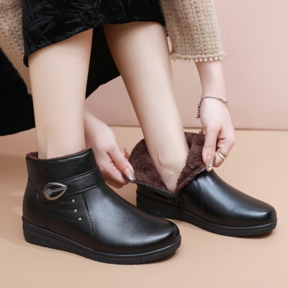 🔥Last Day Promotion 50% OFF - Women's Warm Soft-Sole Non-Slip Genuine Leather Boots