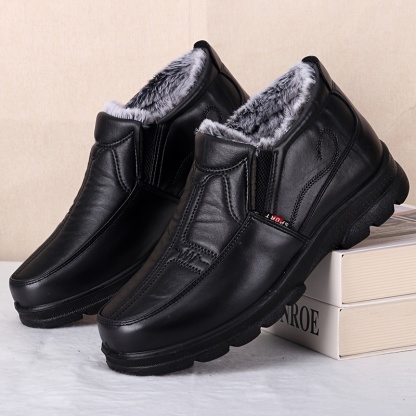 🔥Last Day Promotion 50% OFF - Men's Warm Winter Slip-On Ankle Boots