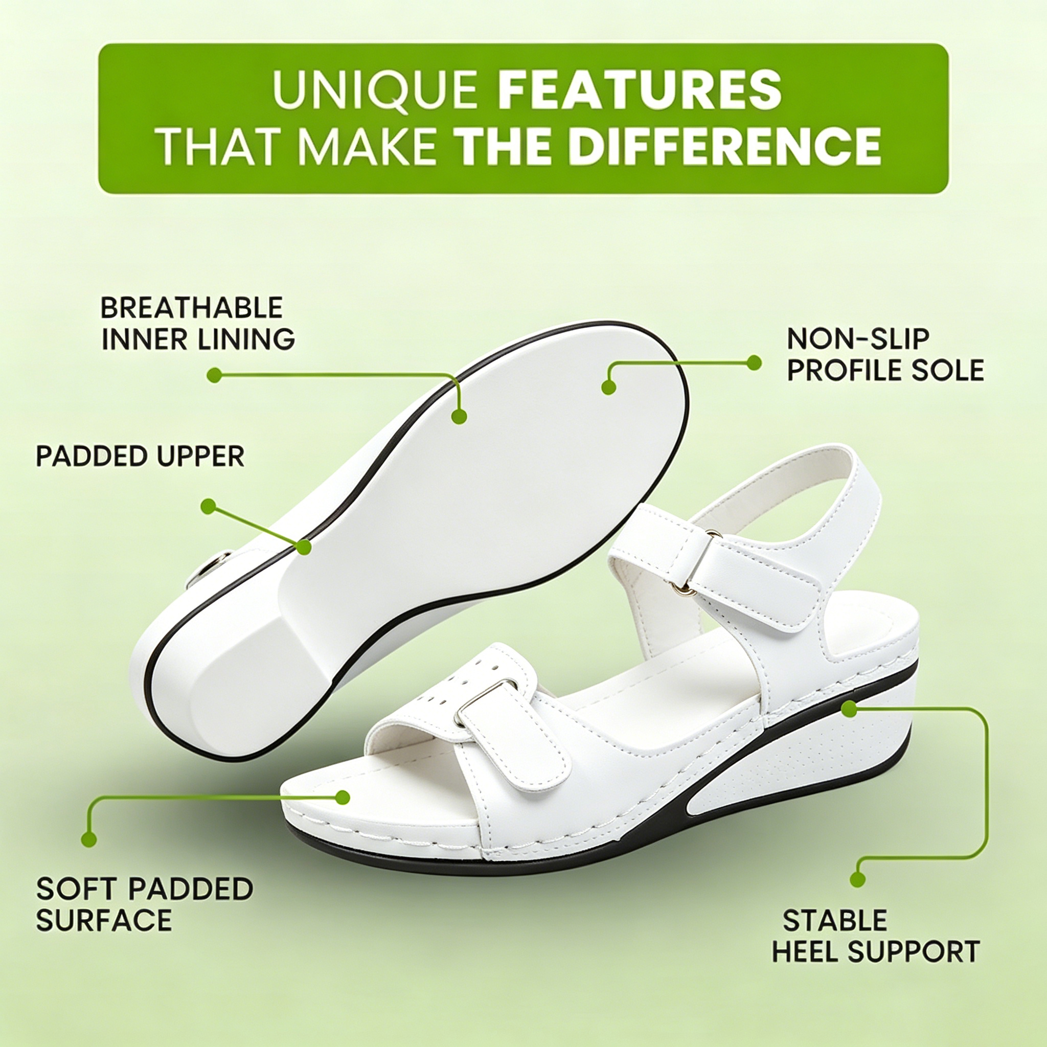🔥Last Day Promotion 50% OFF - Women's Wedge Orthopaedic Sandals