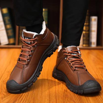 ⏰Last Day! 50% OFF 🔥Men's Thermal High-Top Genuine Leather Orthopaedic Shoes