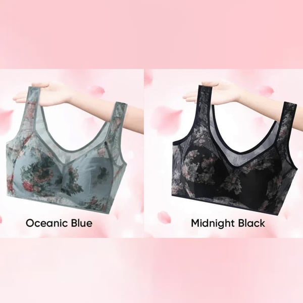 🔥LAST DAY 70% OFF - 🎁 Super gather bra | Ice Silk Lace Cooling Comfort Bra