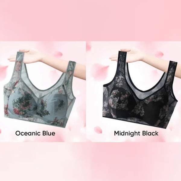 🔥LAST DAY 70% OFF - 🎁 Super gather bra | Ice Silk Lace Cooling Comfort Bra