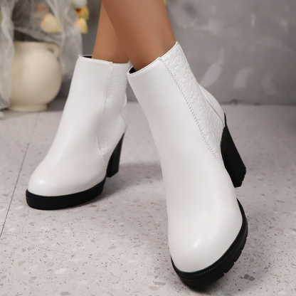 🔥Last Day Promotion 50% OFF - Women's Chunky Heel Genuine Leather Boots