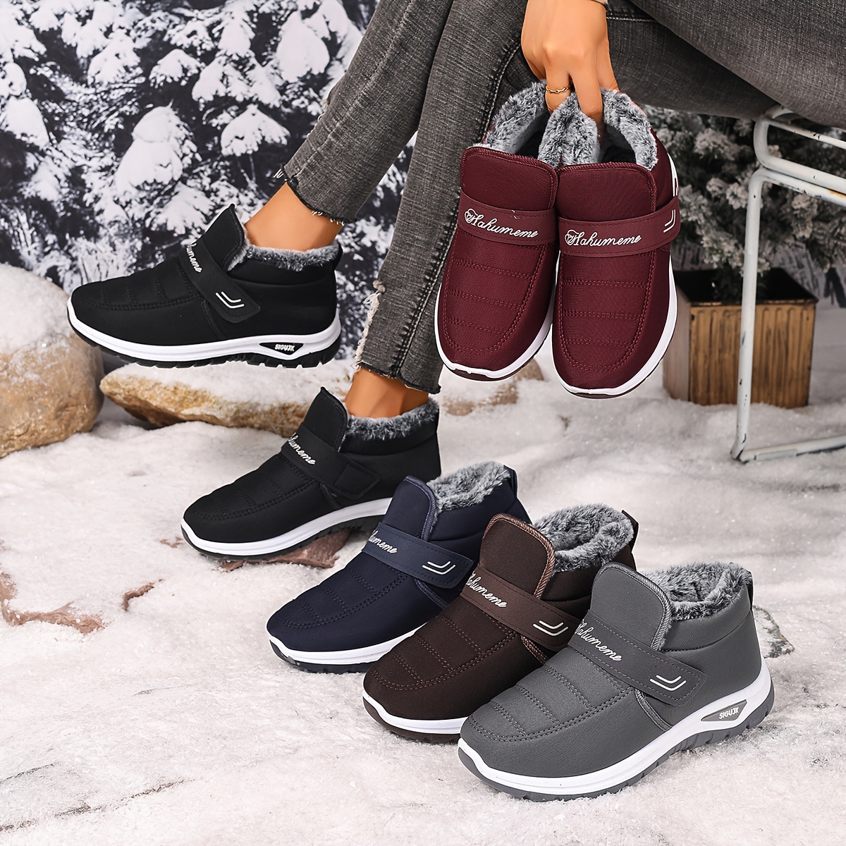 🔥Last Day Promotion 50% OFF - Women's Warm Anti-Slip Slip-On Orthopaedic Boots