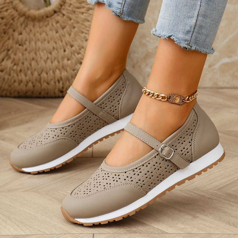 🔥Last Day Promotion 50% OFF - Women's Breathable Leather Orthopaedic Casual Shoes