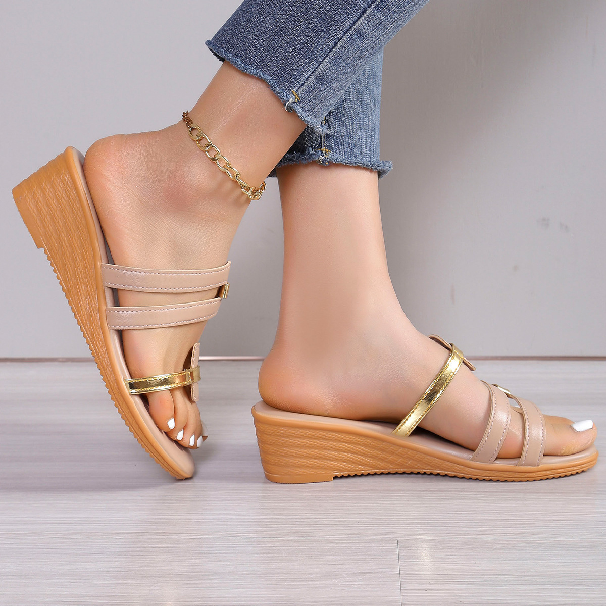 🔥Last Day Promotion 50% OFF - Women's Slope Heel Orthopaedic Sandals