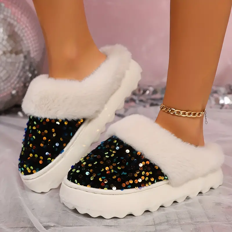 🔥Last Day Promotion 50% OFF - Stylish Soft Wool Lining Slip On House Shoes