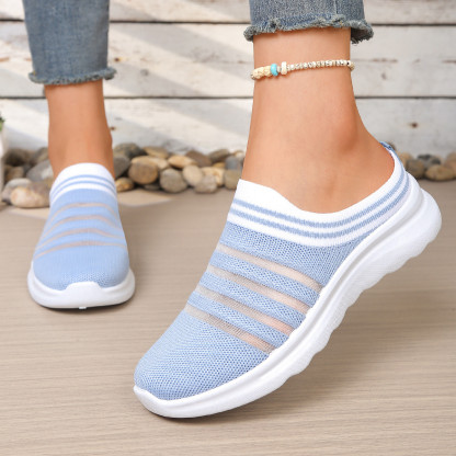 🔥Last Day Promotion 50% OFF - Women's Breathable Backless Slip-On Mule Trainers Lightweight Cushioned Insole Easy Wear