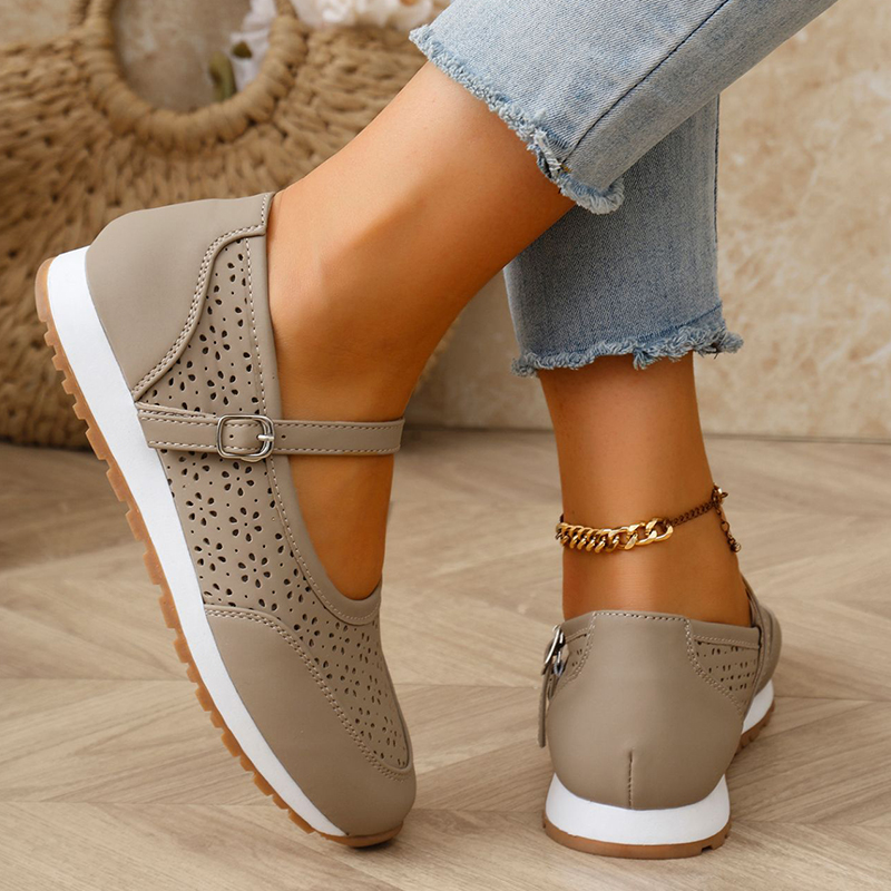 🔥Last Day Promotion 50% OFF - Women's Breathable Leather Orthopaedic Casual Shoes