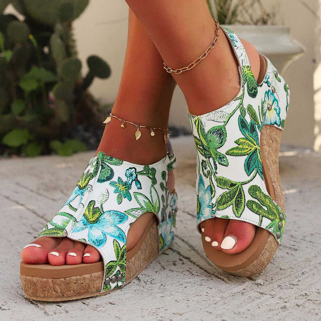🔥Last Day Promotion 50% OFF - Women's Comfortable Thick Sole Arch Support Leather Sandals