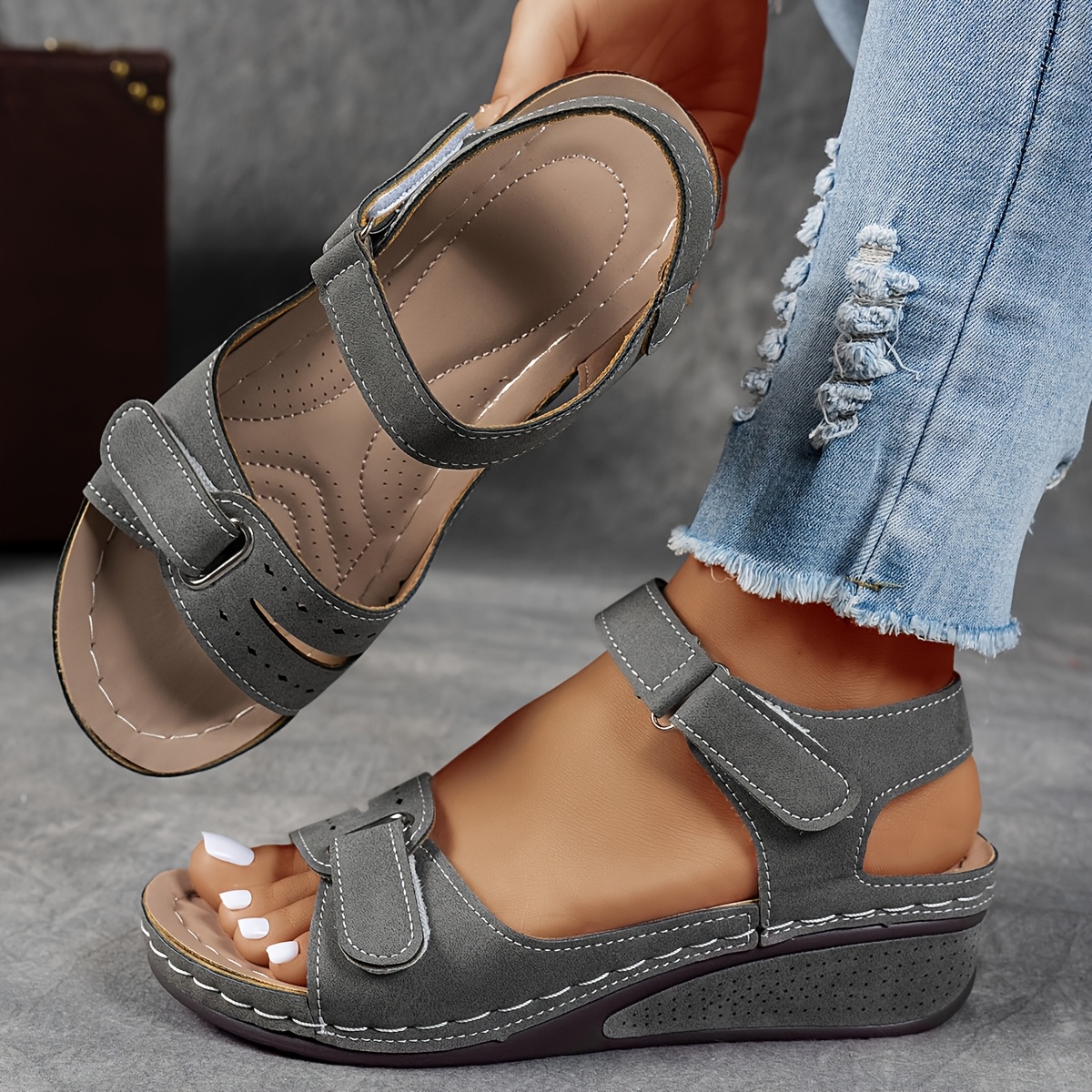 🔥Last Day Promotion 50% OFF - Women's Wedge Orthopaedic Sandals