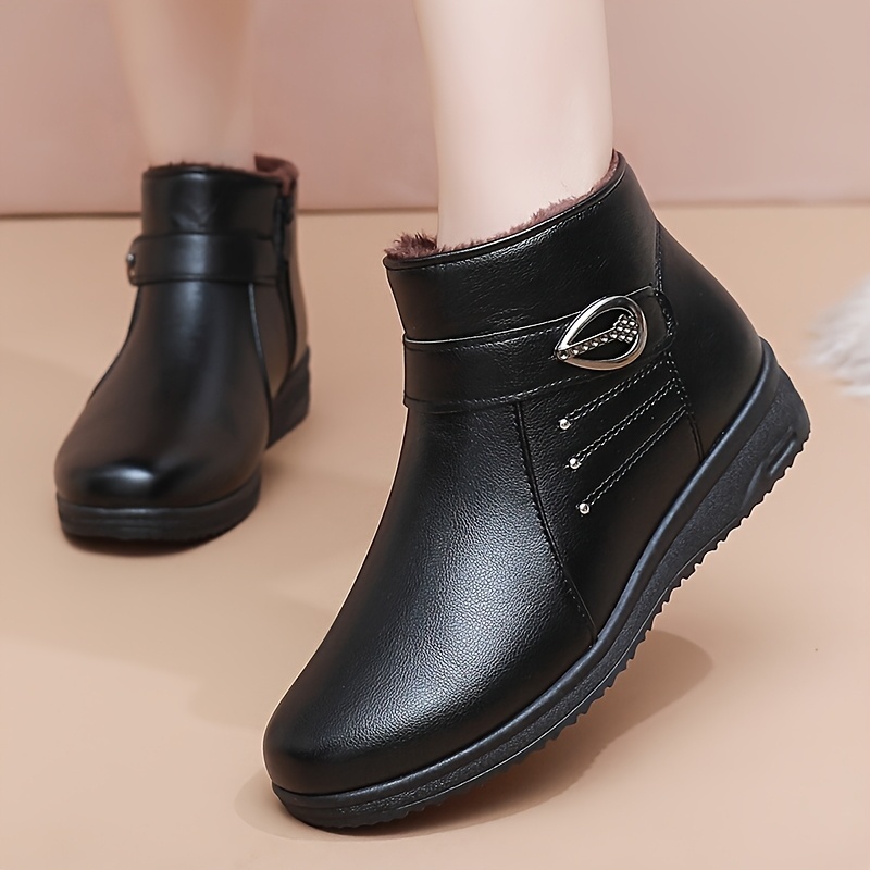 🔥Last Day Promotion 50% OFF - Women's Warm Soft-Sole Non-Slip Genuine Leather Boots
