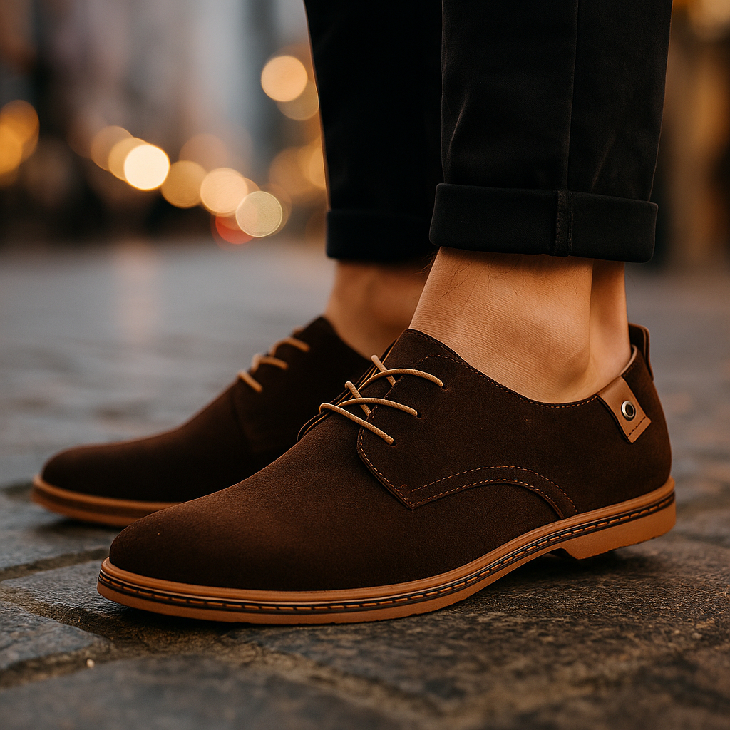 🔥Last Day 50% Off - Orthopaedic Suede Men's Shoes – Anti-Fatigue Cushioning & Arch Support for Plantar Fasciitis & Heel Pain