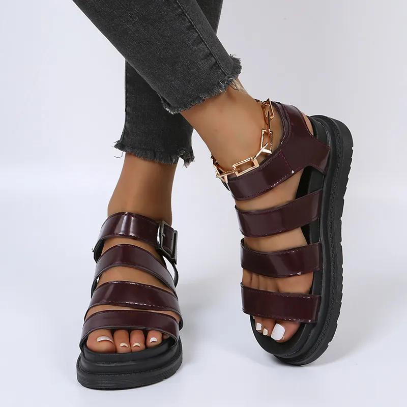 🔥Last Day Promotion 50% OFF - Women's Fashionable Comfort Thick Sole Orthopaedic Leather Sandals