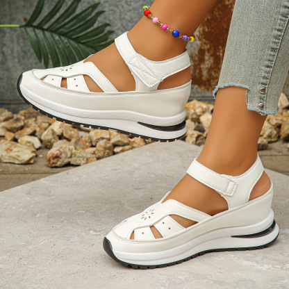 🔥Last Day Promotion 50% OFF - Women's Comfortable Thick-Soled Velcro Orthopedic Sandals