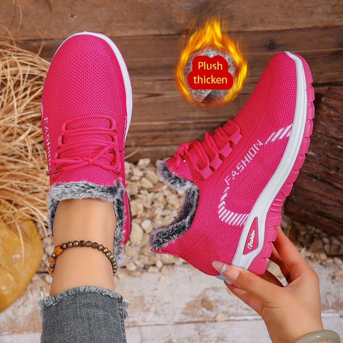 🔥Last Day Promotion 50% OFF - Women's Winter Warm Fleece-Lined Orthopaedic Sneakers