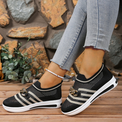 🔥Last Day Promotion 50% OFF - Women's Breathable Slope Heel Soft Sole Orthopaedic Casual Shoes