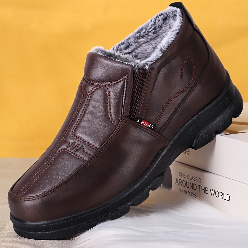 🔥Last Day Promotion 50% OFF - Men's Warm Winter Slip-On Ankle Boots