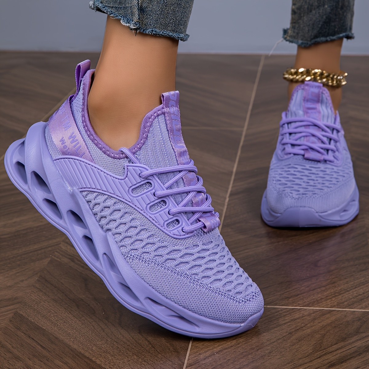 Women's New Breathable Shock-Absorbing Elastic Fashionable Sneakers