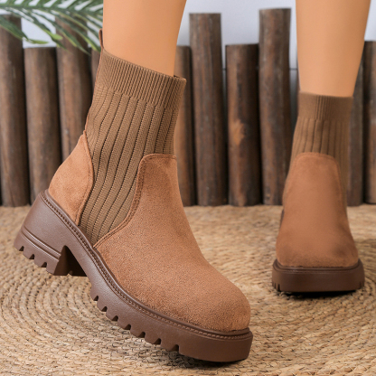 🔥Last Day Promotion 50% OFF - New Women's Fashion Slip-On Mid-Heel Ankle Boots