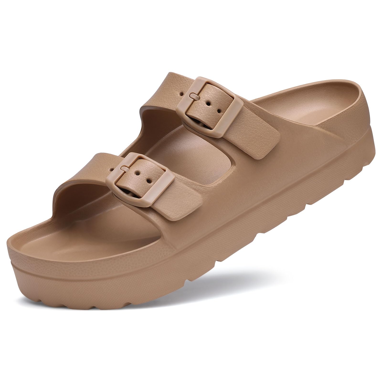 🔥Last Day Promotion 50% OFF - Women's Comfortable Arch Support Walking Platform Sandals with Adjustable Buckle