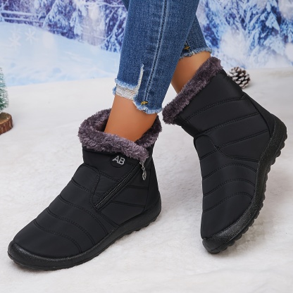 🔥Last Day Promotion 50% OFF - Women's Comfortable Fleece-Lined Slip - On Ankle Boots