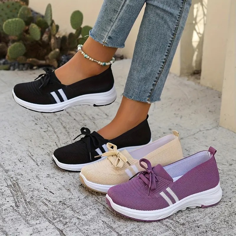 🔥Last Day Promotion 50% OFF - Women’s Breathable Knit Slip-On Sneakers