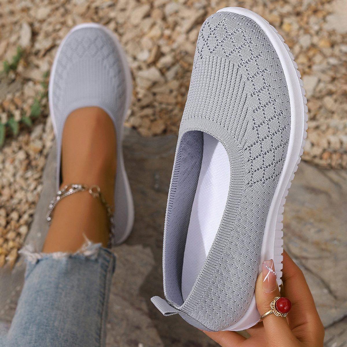 🔥Last Day Promotion 50% OFF - Women's Lightweight Breathable Soft Sole Walking Shoes