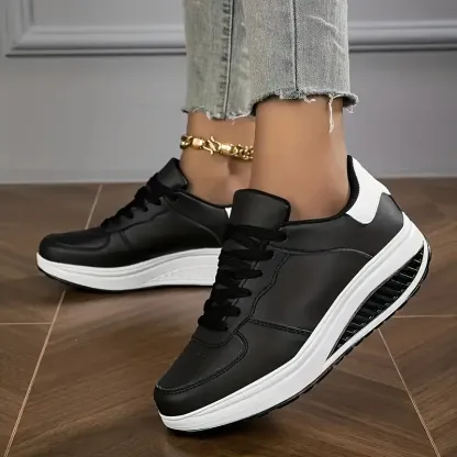🔥Last Day Promotion 50% OFF - Women's Casual Fashion Breathable Platform Wedge Orthopaedic Sneakers