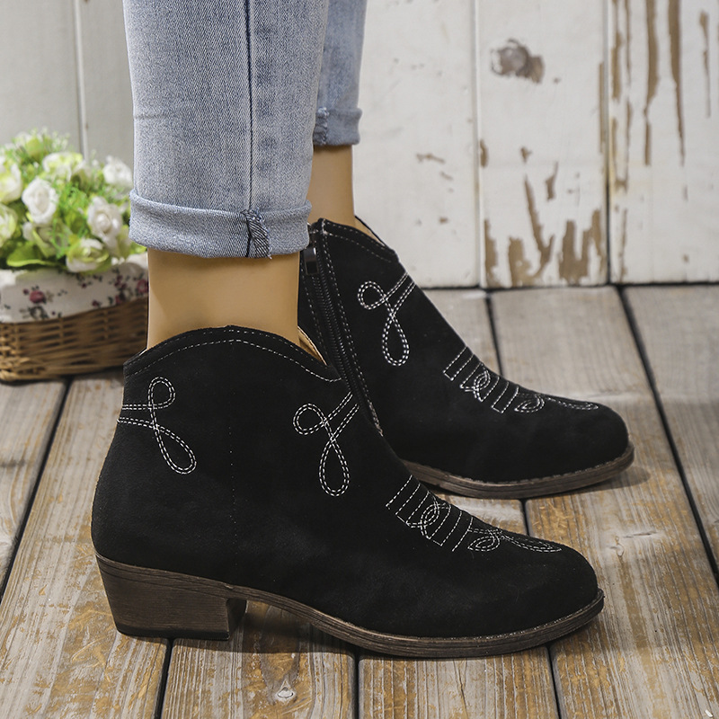 🔥Last Day Promotion 50% OFF - Women's Fashion Chunky Heeled Ankle Boots
